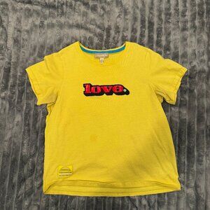 Marc Jacobs "LOVE" Graphic Print Crew Neck Jersey T-Shirt